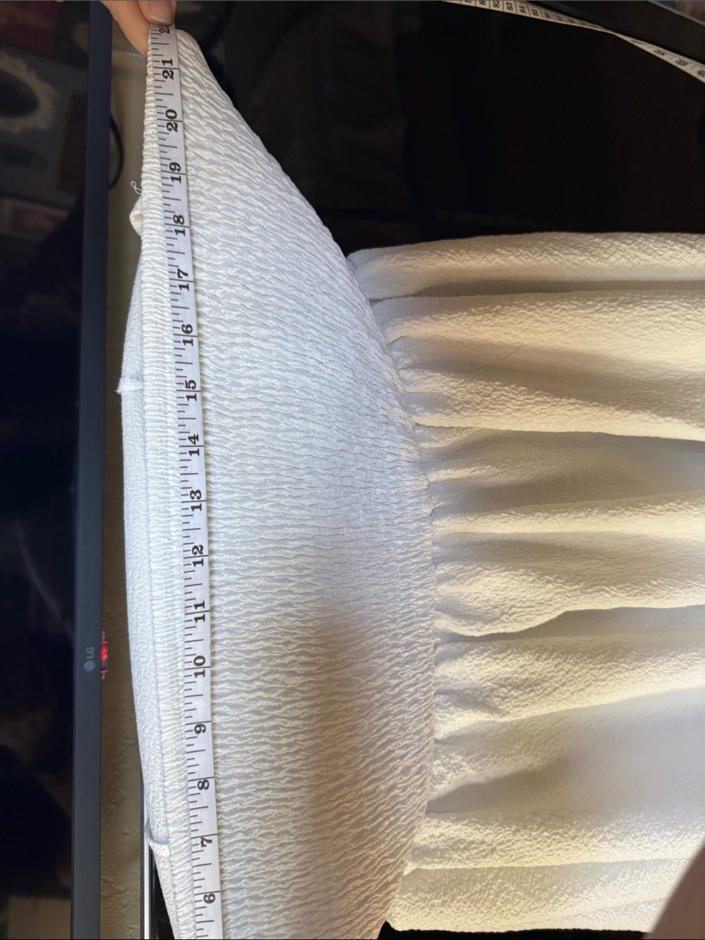 SHEIN White Textured Tie-Strap Mini Dress - Picture 5 of 5